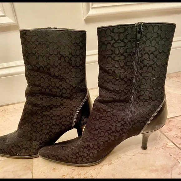 Authentic coach pointy boots signature cc - Picture 1 of 12
